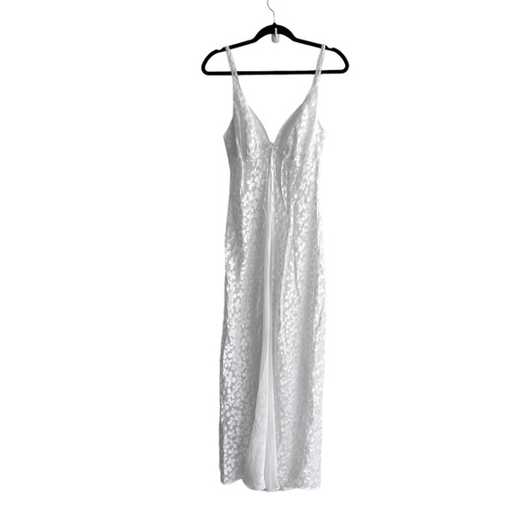La SENZA Lingerie Sleeveless Maxi Nightgown Nightdress White M - Picture 1 of 8